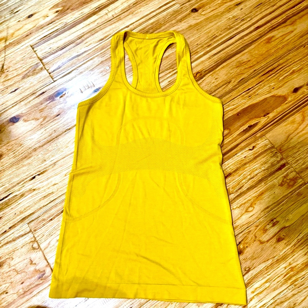 Lululemon Swiftly Yellow Racerback Tank sz6